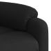 Sillón reclinable eléctrico de tela negro