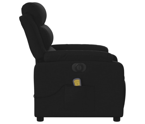 Sillón reclinable de masaje eléctrico tela negro