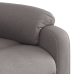 Sillón reclinable de masaje eléctrico tela gris taupe