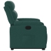 Sillón reclinable elevable tela verde oscuro