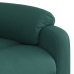 Sillón reclinable elevable tela verde oscuro