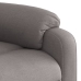 Sillón reclinable elevable tela gris taupe