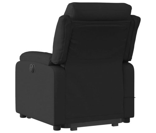 Sillón reclinable de masaje elevable tela negro