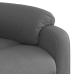 Sillón eléctrico reclinable elevable de tela gris oscuro