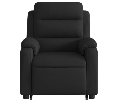 Sillón eléctrico reclinable elevable de tela negro