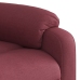 Sillón eléctrico reclinable elevable de tela rojo tinto