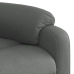 Sillón de masaje eléctrico reclinable elevable tela gris oscuro