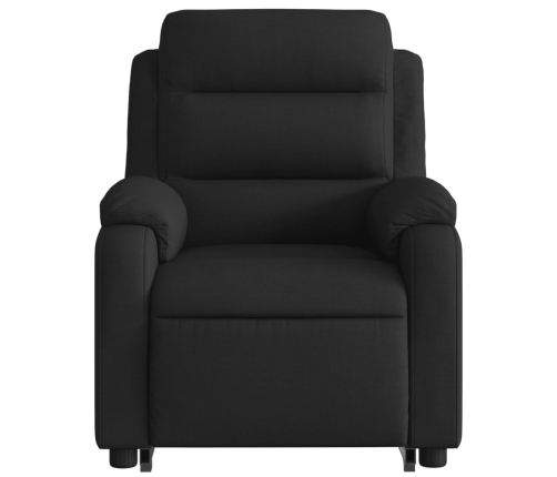 Sillón de masaje eléctrico reclinable elevable tela negro