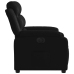 Sillón reclinable eléctrico de cuero sintético negro