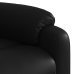 Sillón reclinable eléctrico de cuero sintético negro