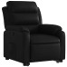 Sillón reclinable elevable cuero artificial negro