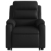 Sillón reclinable elevable cuero artificial negro