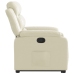 Sillón reclinable elevable cuero artificial color crema