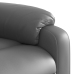 Sillón reclinable elevable cuero artificial gris