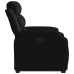 Sillón reclinable y elevable eléctrico cuero sintético negro