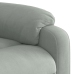 Sillón reclinable eléctrico de terciopelo gris claro