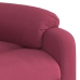 Sillón reclinable eléctrico de terciopelo rojo tinto