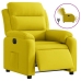 Sillón reclinable eléctrico de terciopelo amarillo