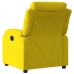 Sillón reclinable eléctrico de terciopelo amarillo