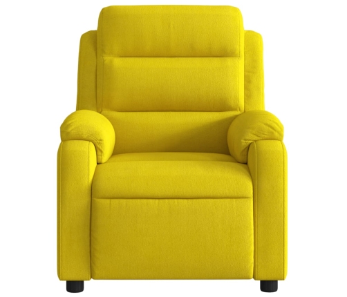 Sillón reclinable eléctrico de terciopelo amarillo