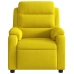 Sillón reclinable eléctrico de terciopelo amarillo