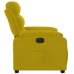 Sillón reclinable eléctrico de terciopelo amarillo