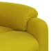 Sillón reclinable eléctrico de terciopelo amarillo