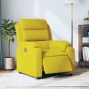 Sillón reclinable eléctrico de terciopelo amarillo