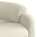 Sillón reclinable eléctrico de terciopelo blanco crema