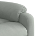 Sillón reclinable de masaje eléctrico terciopelo gris claro