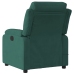 Sillón reclinable de masaje eléctrico terciopelo verde oscuro