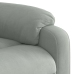 Sillón reclinable elevable terciopelo gris claro