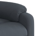 Sillón reclinable elevable terciopelo gris oscuro