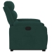 Sillón reclinable elevable terciopelo verde oscuro