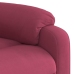 Sillón reclinable elevable terciopelo rojo tinto