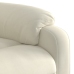 Sillón reclinable elevable terciopelo crema