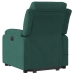 Sillón reclinable de masaje elevable terciopelo verde oscuro