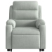 Sillón eléctrico reclinable elevable de terciopelo gris claro