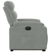 Sillón eléctrico reclinable elevable de terciopelo gris claro