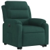 Sillón eléctrico reclinable elevable de terciopelo verde oscuro