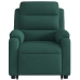 Sillón eléctrico reclinable elevable de terciopelo verde oscuro