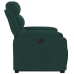 Sillón eléctrico reclinable elevable de terciopelo verde oscuro