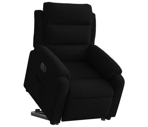 Sillón eléctrico reclinable elevable de terciopelo negro