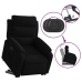 Sillón eléctrico reclinable elevable de terciopelo negro