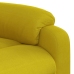 Sillón eléctrico reclinable elevable de terciopelo amarillo