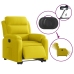 Sillón eléctrico reclinable elevable de terciopelo amarillo