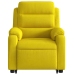 Sillón eléctrico reclinable elevable de terciopelo amarillo