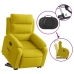 Sillón eléctrico reclinable elevable de terciopelo amarillo