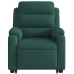 Sillón masaje reclinable elevable terciopelo verde oscuro