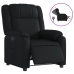 Sillón reclinable eléctrico de cuero sintético negro